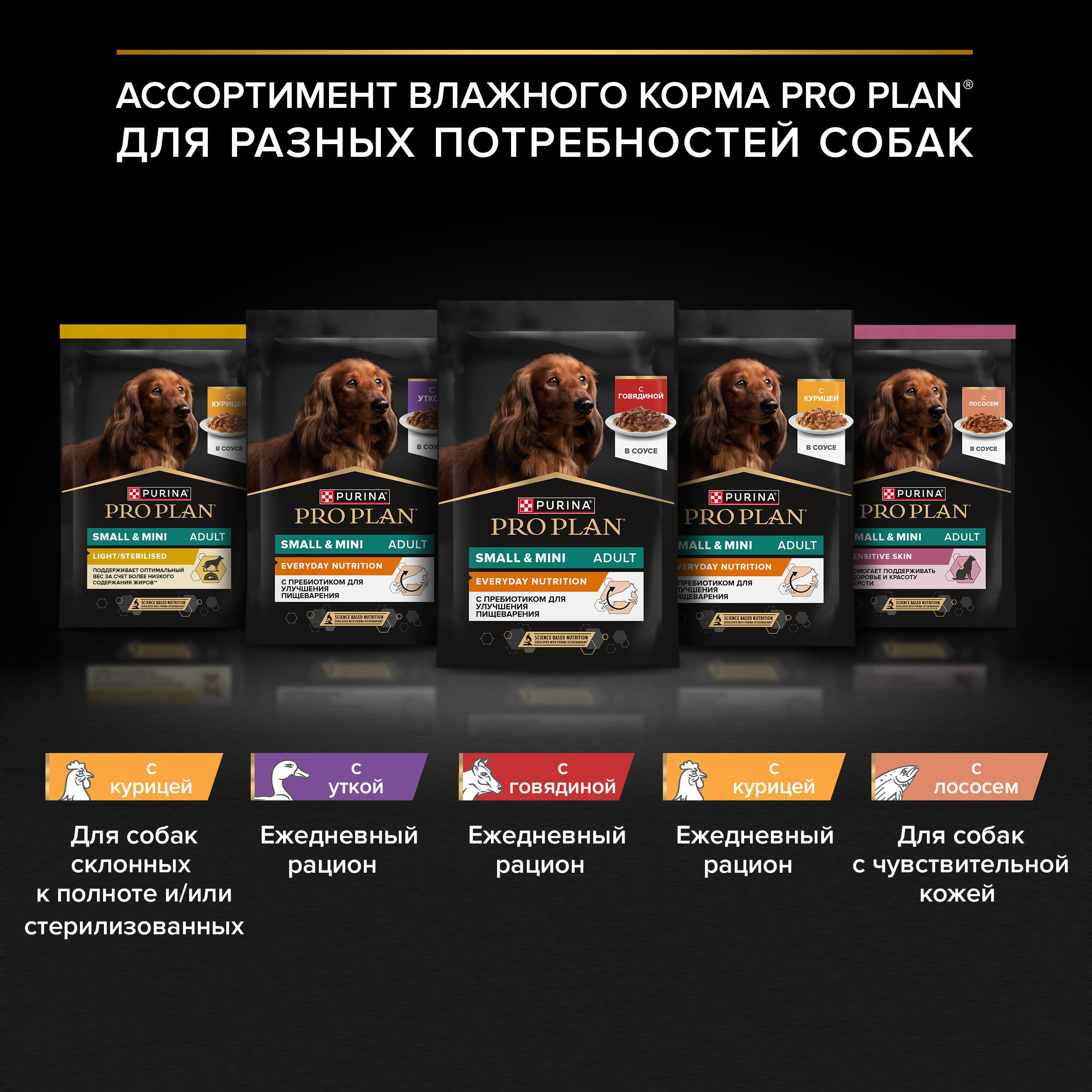 Корм влажный для собак PRO PLAN 85г с курицей в соусе для мелких и карликовых пород - фото 10