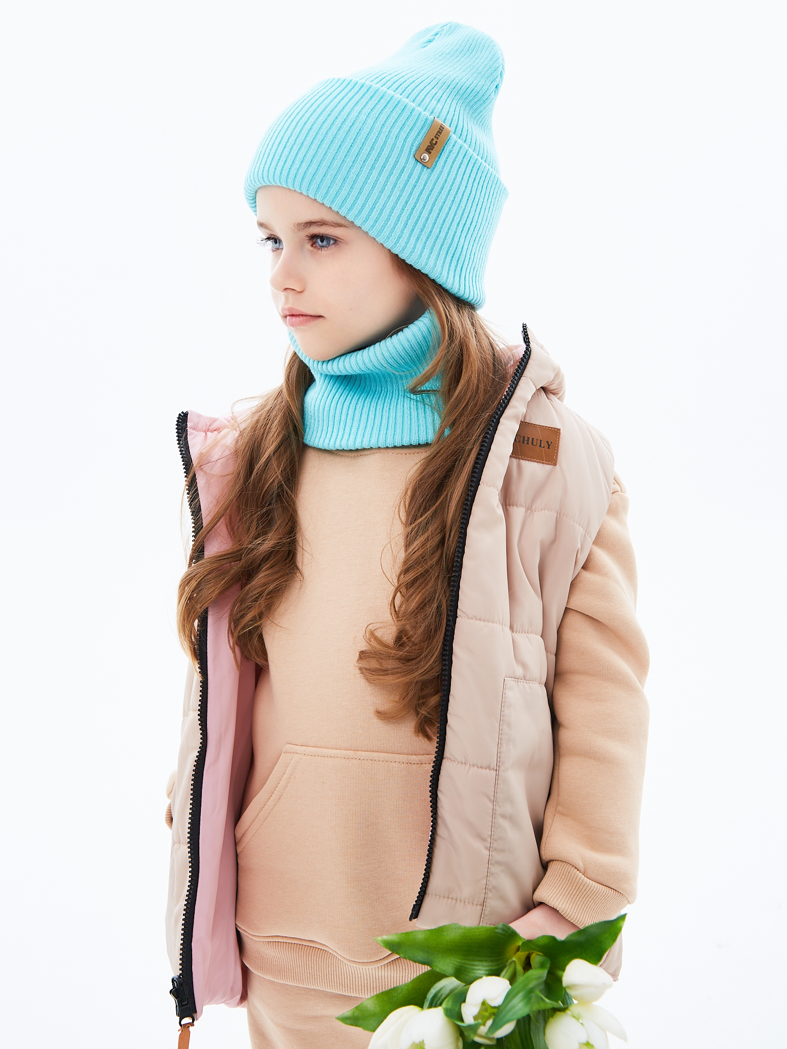 Шапка и снуд KUBRIO KU-H-72-lopataG-Turq - фото 7