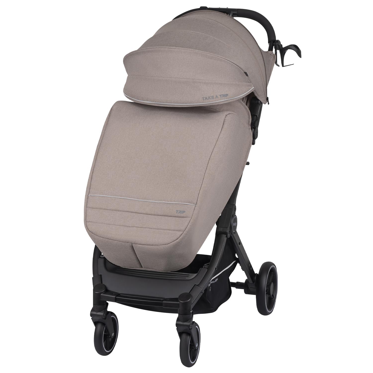 Коляска прогулочная Indigo Trip для путешествий бежевый - фото 12