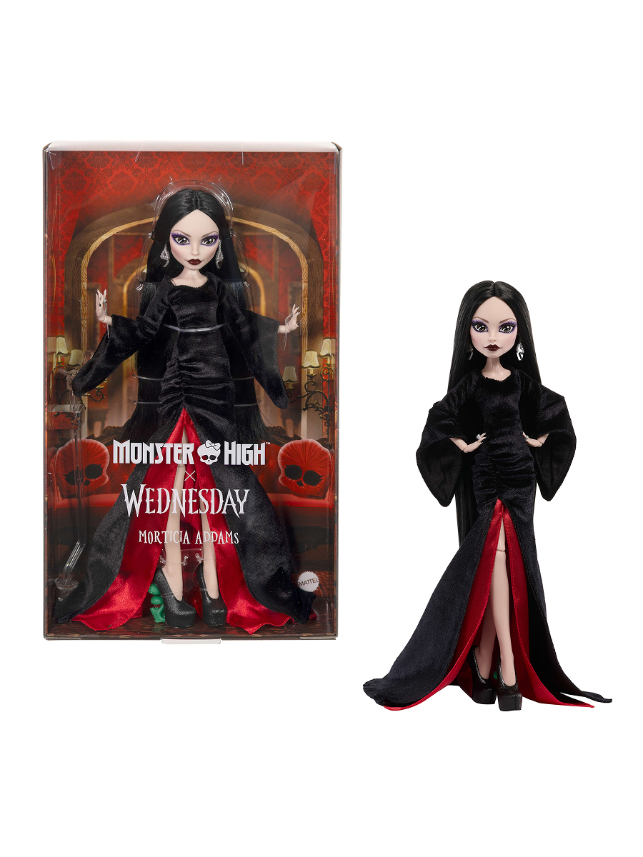 Кукла модельная Monster High Мортиша - Венсдей Mattel высота 28 см JLK99 - фото 7