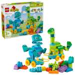 Конструктор LEGO DUPLO 3 в 1 Динозавр на колесах блочный