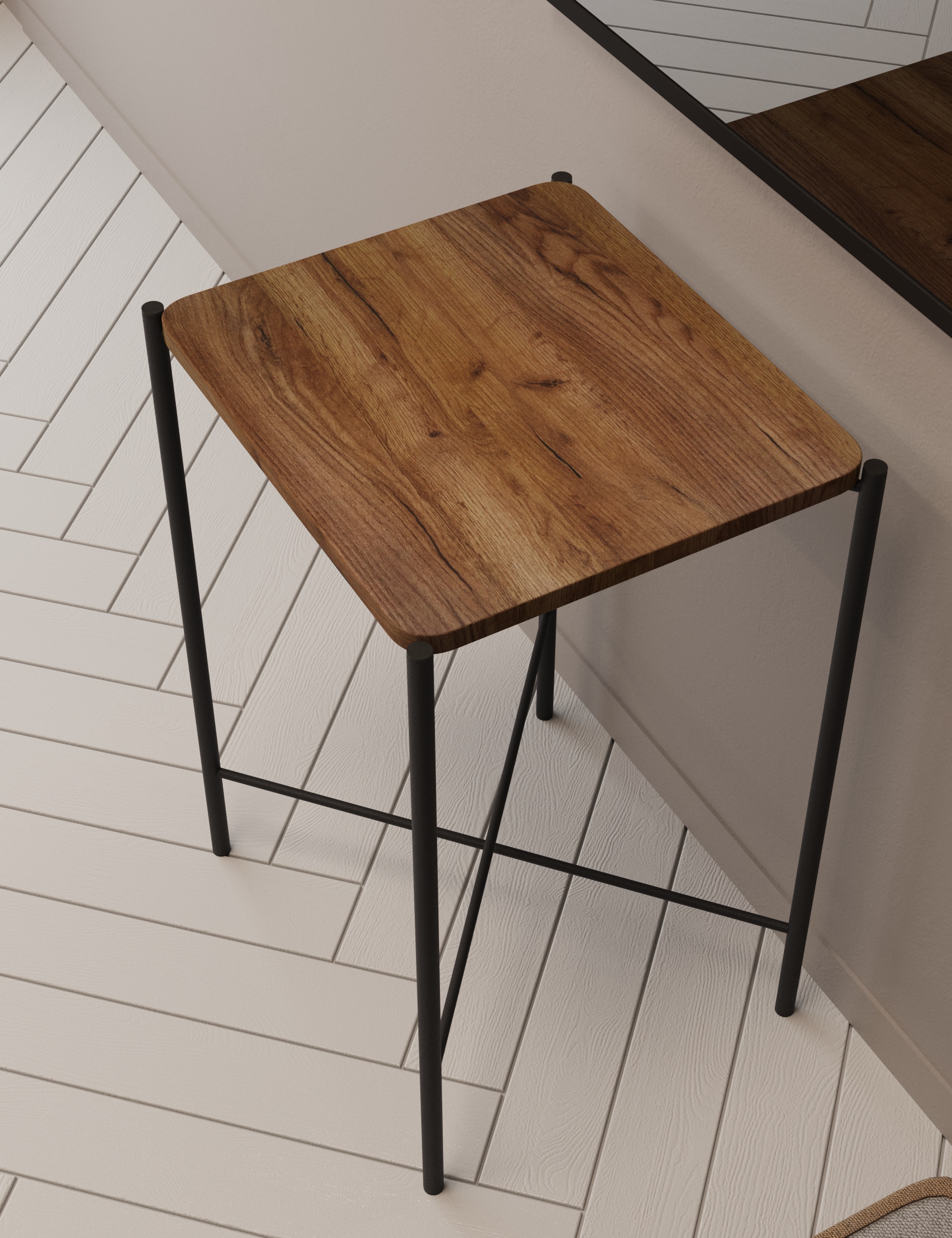 Стол журнальный SLINE Лори Вяз браун - фото 4