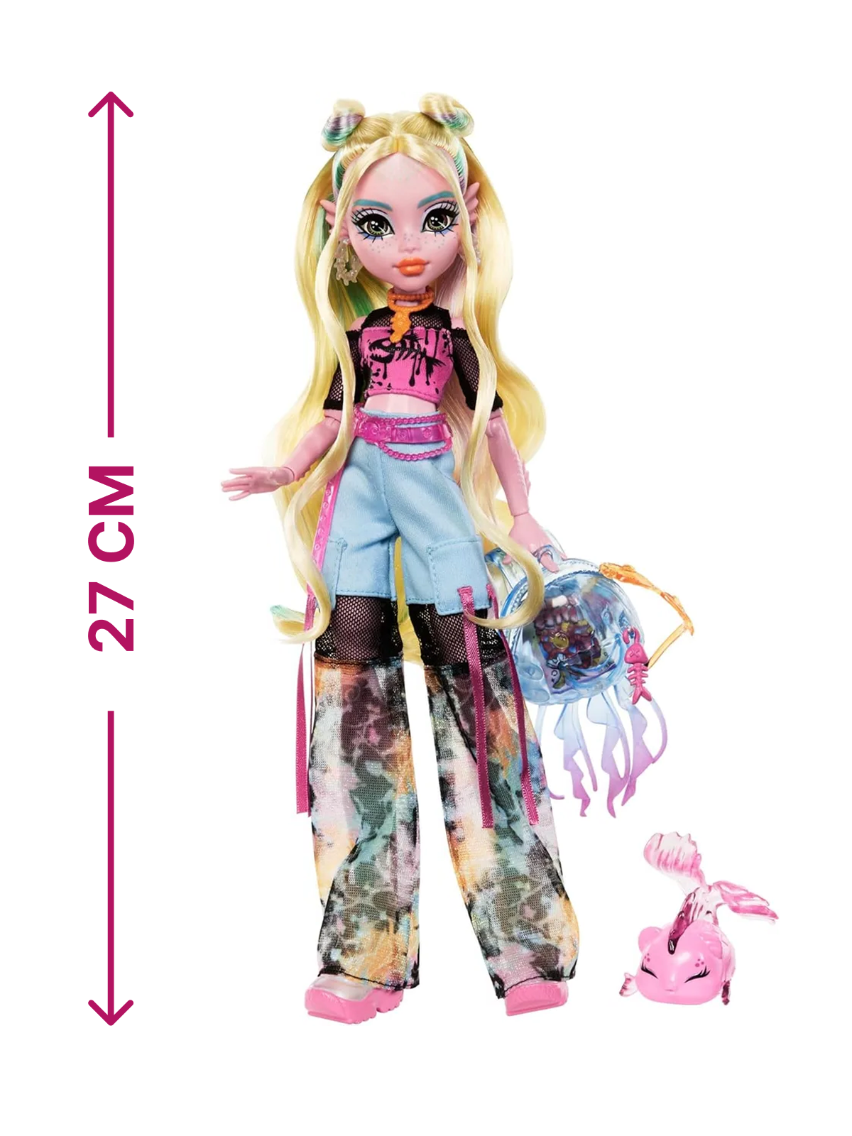 Кукла модельная Monster High Monster High Lagoona Blue с питомцем HXH75 HXH75 Lagoona Blue - фото 6