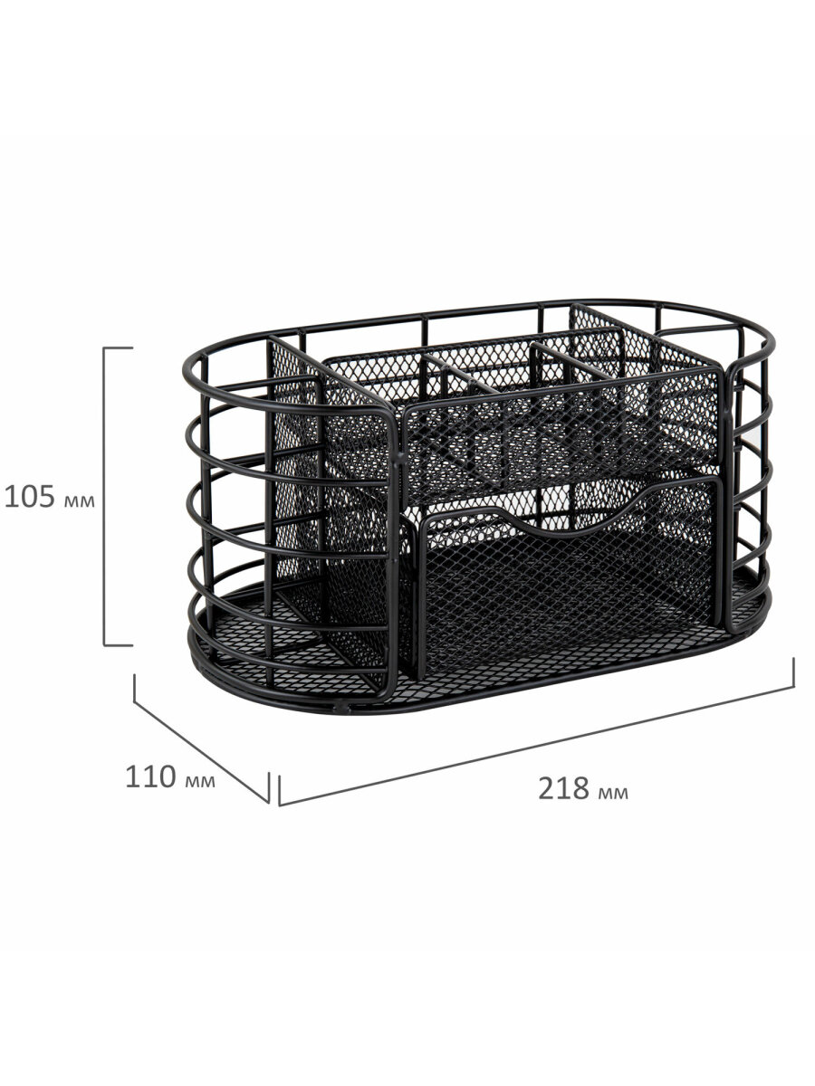 Органайзер для косметики и канцелярии MONTE VITA металлический настольный 9 секций - фото 4
