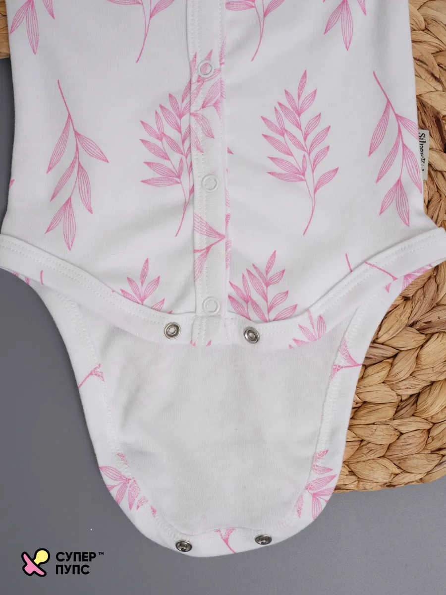 Боди 3 шт Супер Пупс нбр/3пр/бд/коррук/SK23розовыйлисточкиветочки - фото 23
