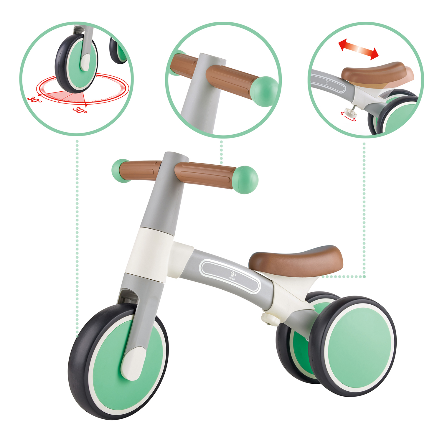 Трехколесный беговел Hape - фото 7