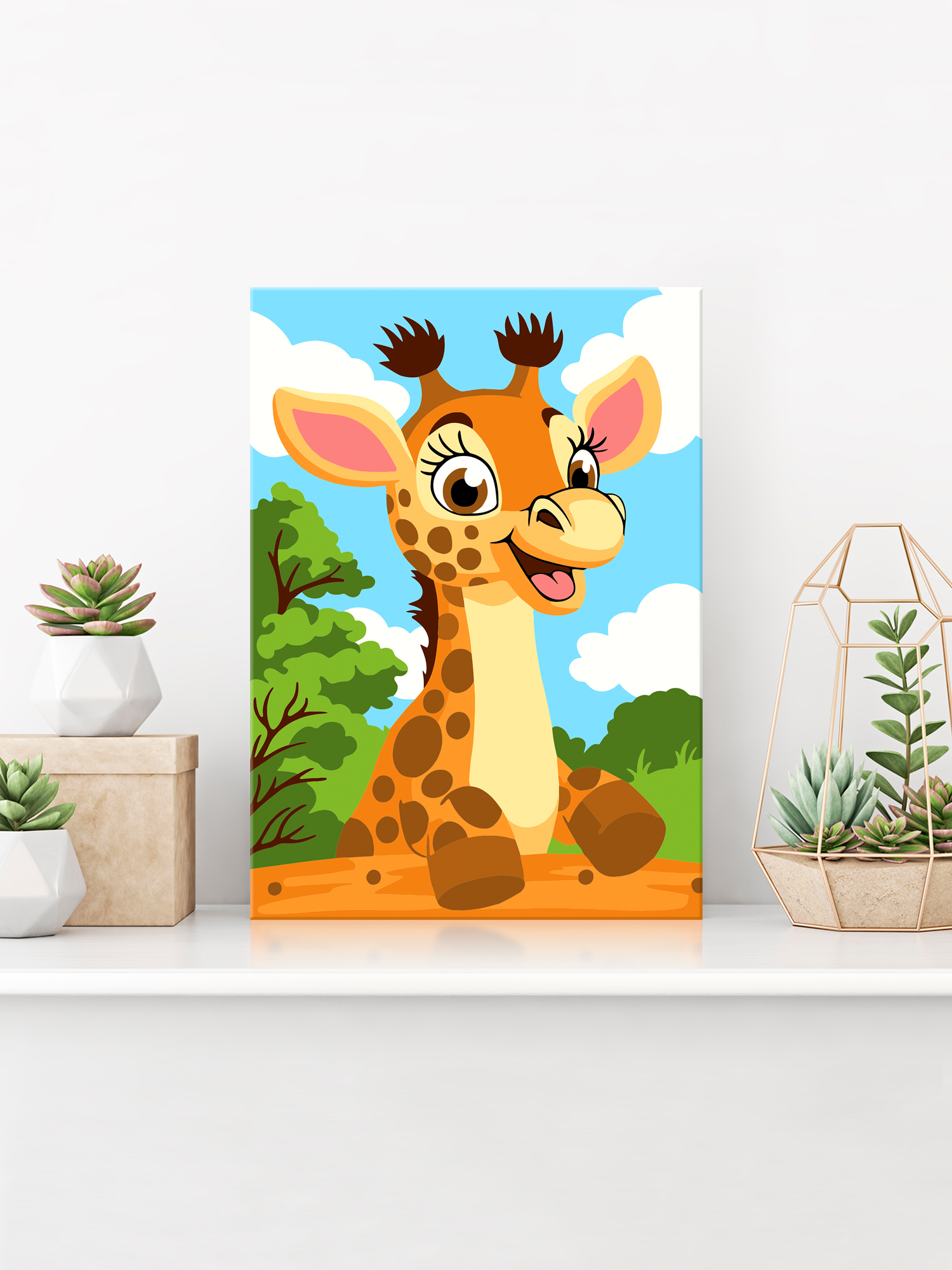Картина по номерам Hobby Paint Приветливый жирафик в ассортименте - фото 3