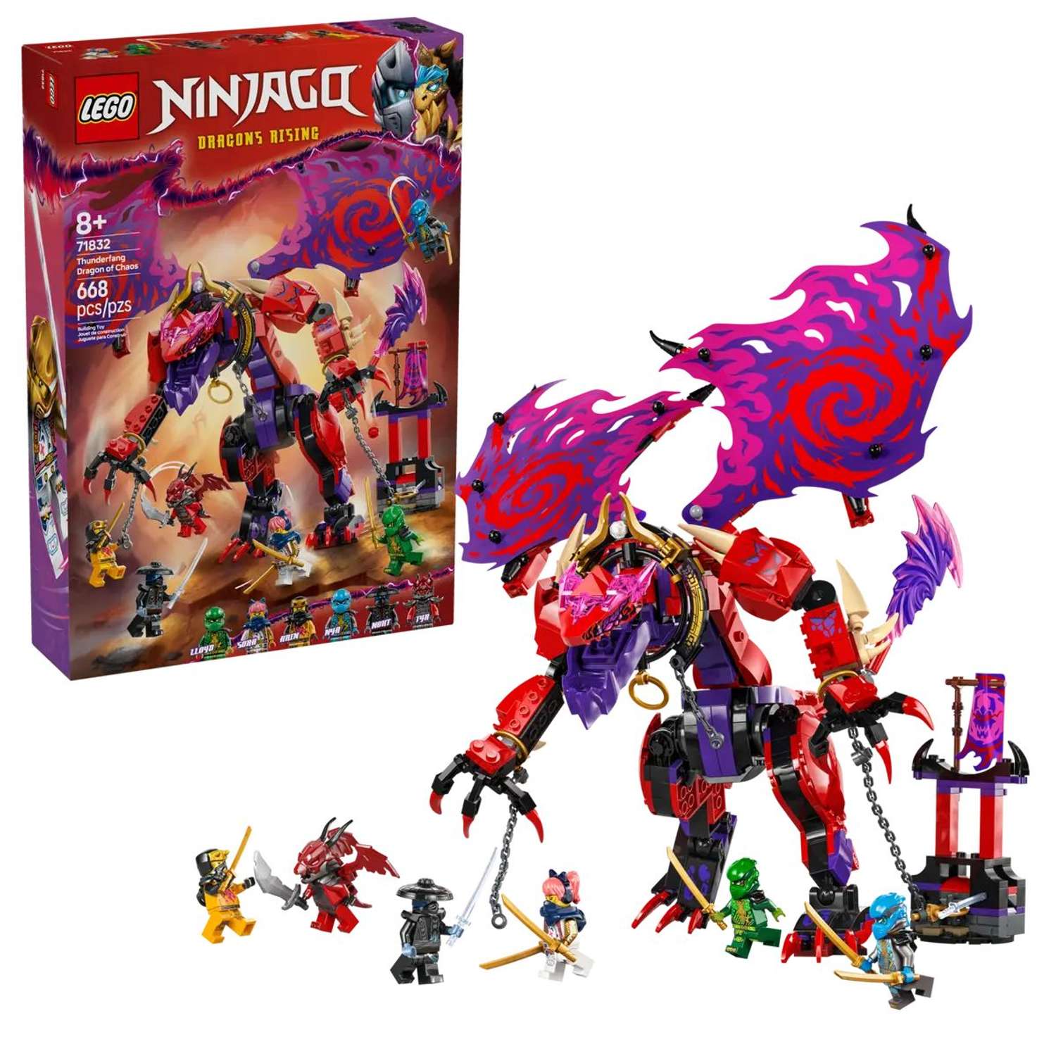 Конструктор LEGO NINJAGO Громовой дракон хаоса - фото 1