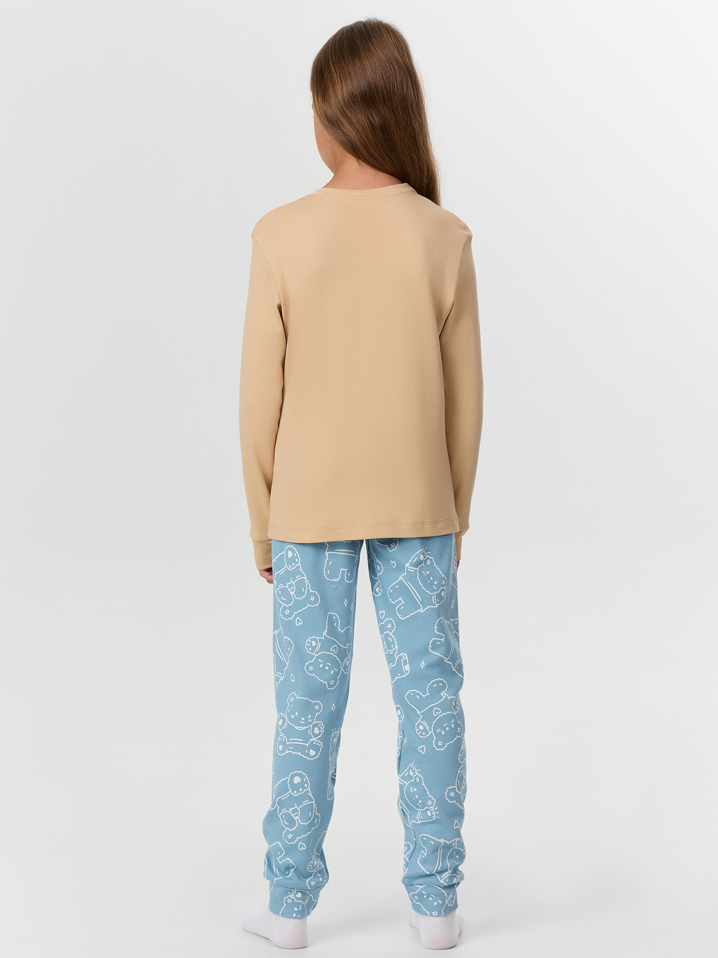Пижама Mark Formelle (Марк Формэль) 567743/обжаренный миндаль +мишки на сине -голубом - фото 2