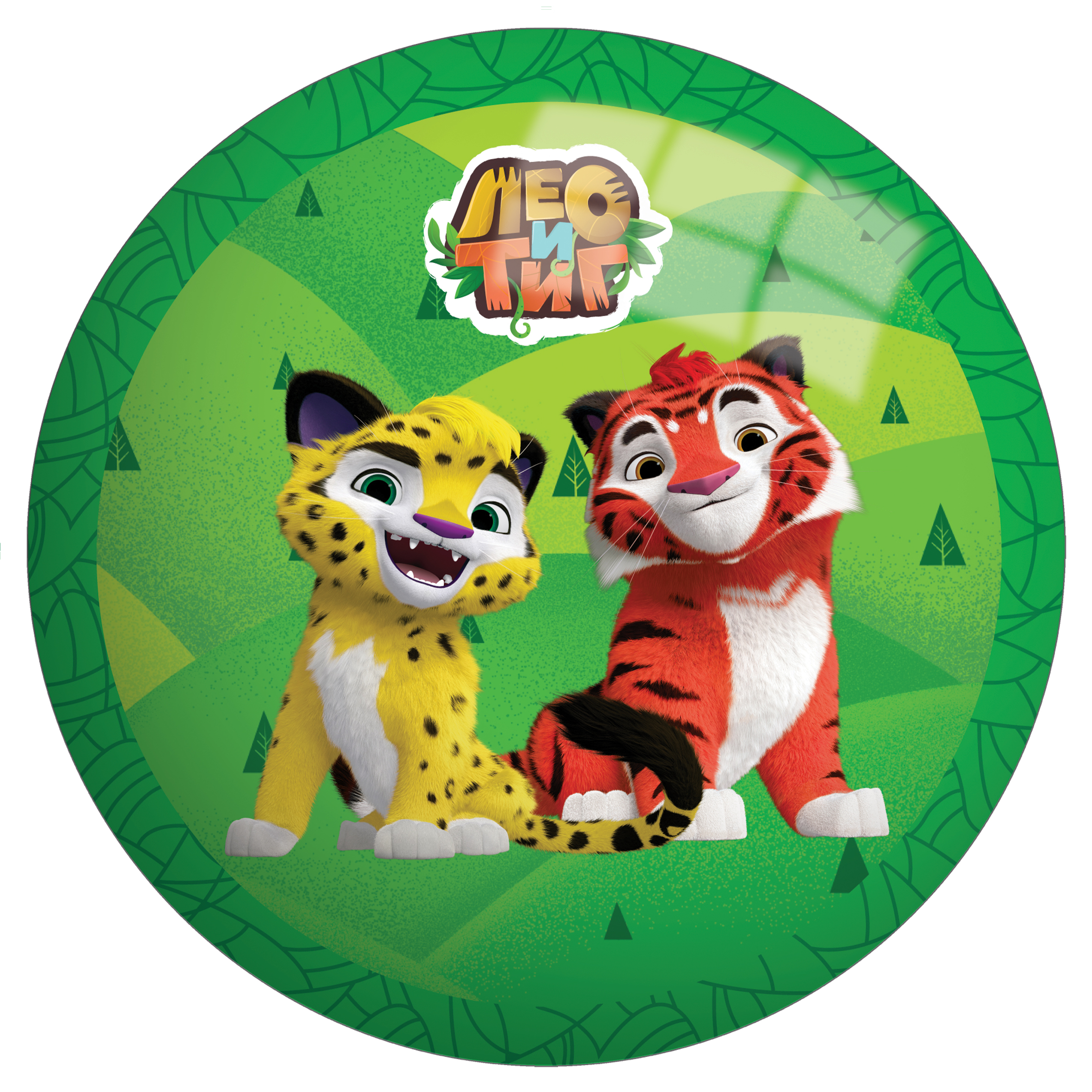 Мяч KiddiePlay Лео и Тиг 23см 4224-1 - фото 1