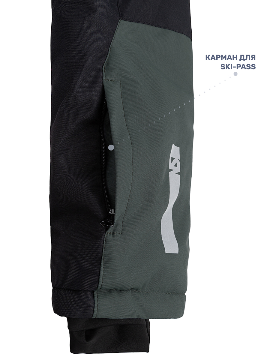Комбинезон NIKASTYLE 8з6924 мох/черный - фото 12