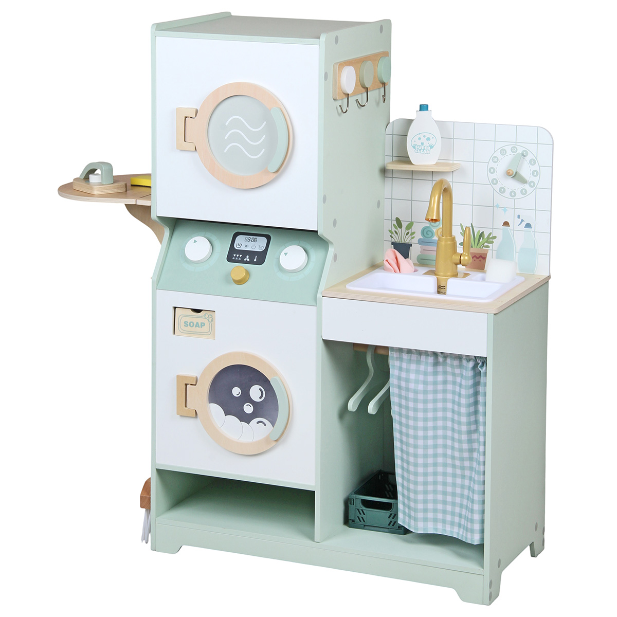 Игрушка Veld Co стиральная машина, гладильная доска, утюг 136 предм. - фото 8