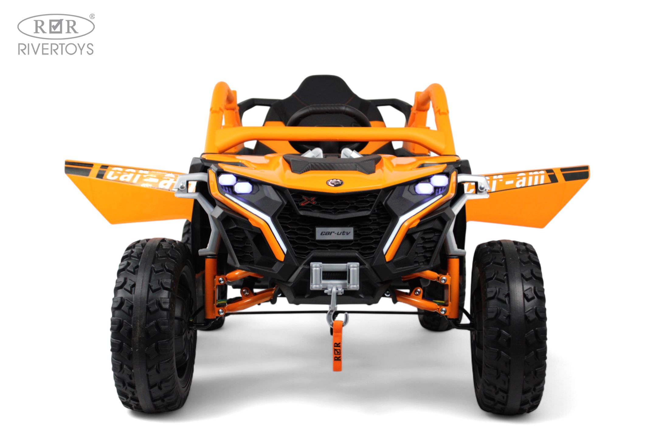 Электромобиль RIVERTOYS Z707ZZ-ORANGE С пультом ДУ - фото 3