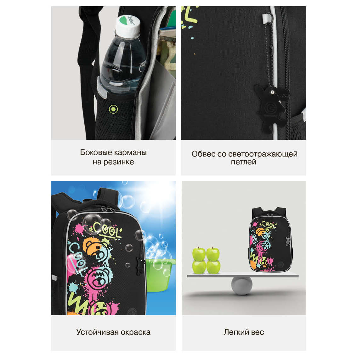 Ранец Grizzly Графити - фото 14