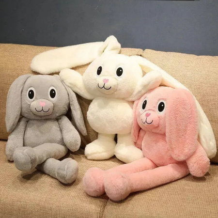 Мягкая игрушка Кролик Тяни Уши BalaToys Белый