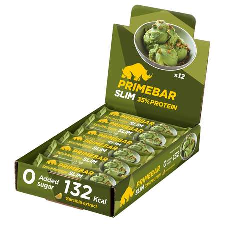 Батончик протеиновый Primebar Slim Фисташковое мороженое 40г*12шт