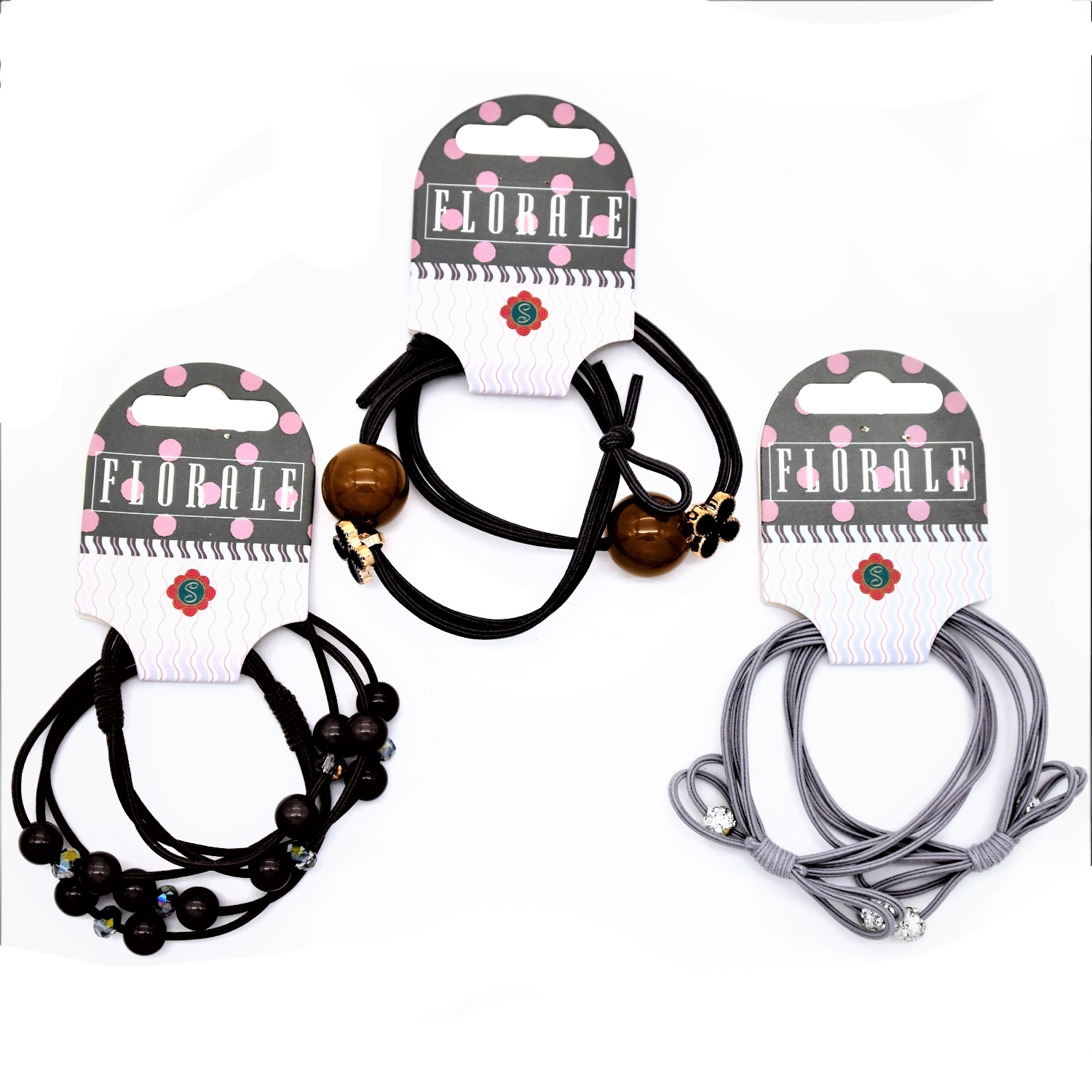Изображение товара Резинки для волос Florale 2 шт. с изящным дизайном и аксессуарами