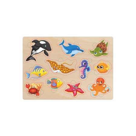 Игрушка Parrot Carrot рамка-вкладыш Кто живет в море