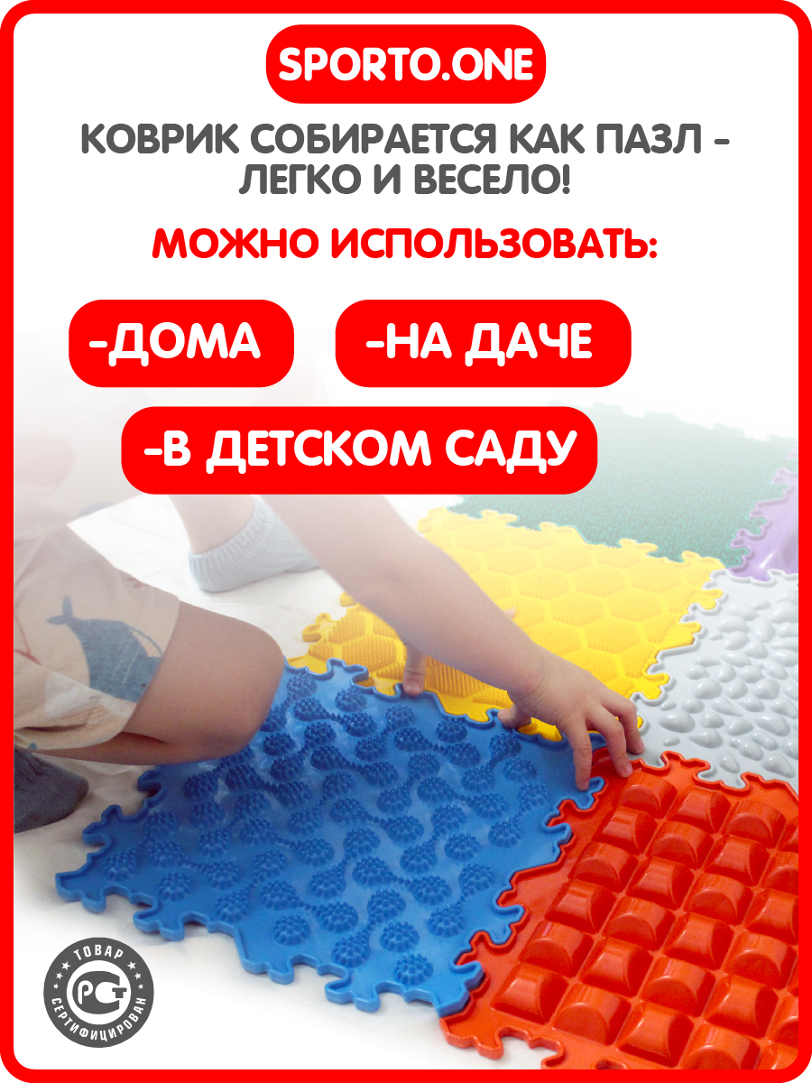 Коврик SPORTO.ONE трансформер Яркий день - фото 4