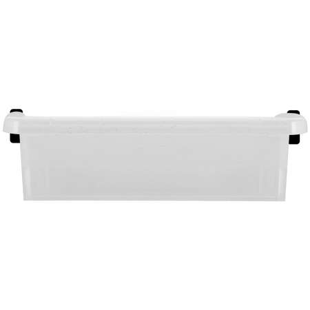 Ящик для хранения Keeplex mini пластиковый с защелками 1.25л прозрачный кристалл