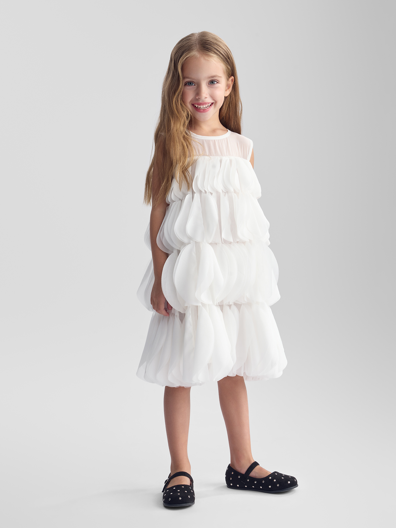 Платье Happy Baby 88639-1_white - фото 1