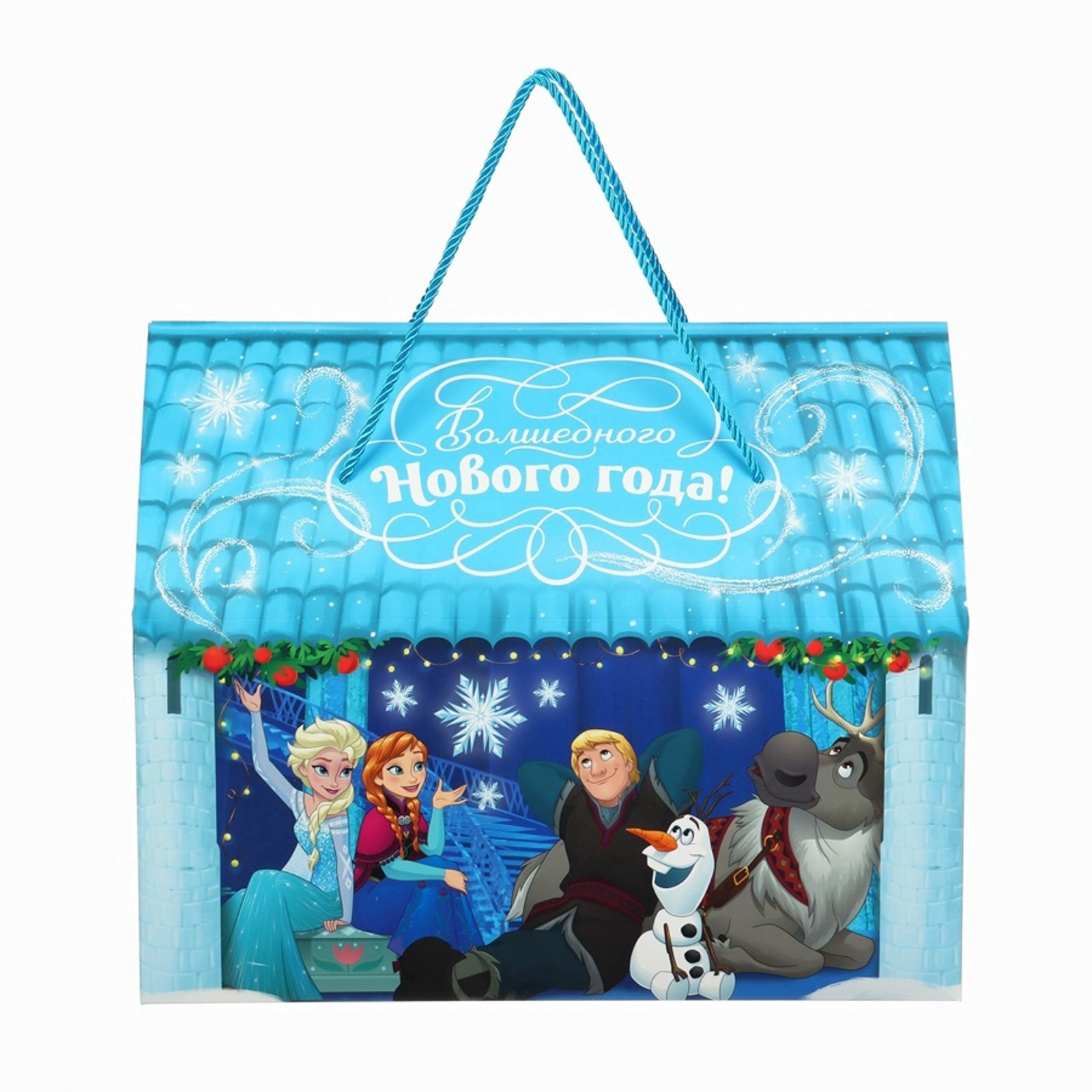 Пакет-коробка Дарите Счастье "Волшебного нового года", 37 х 33 х 20 см - фото 3