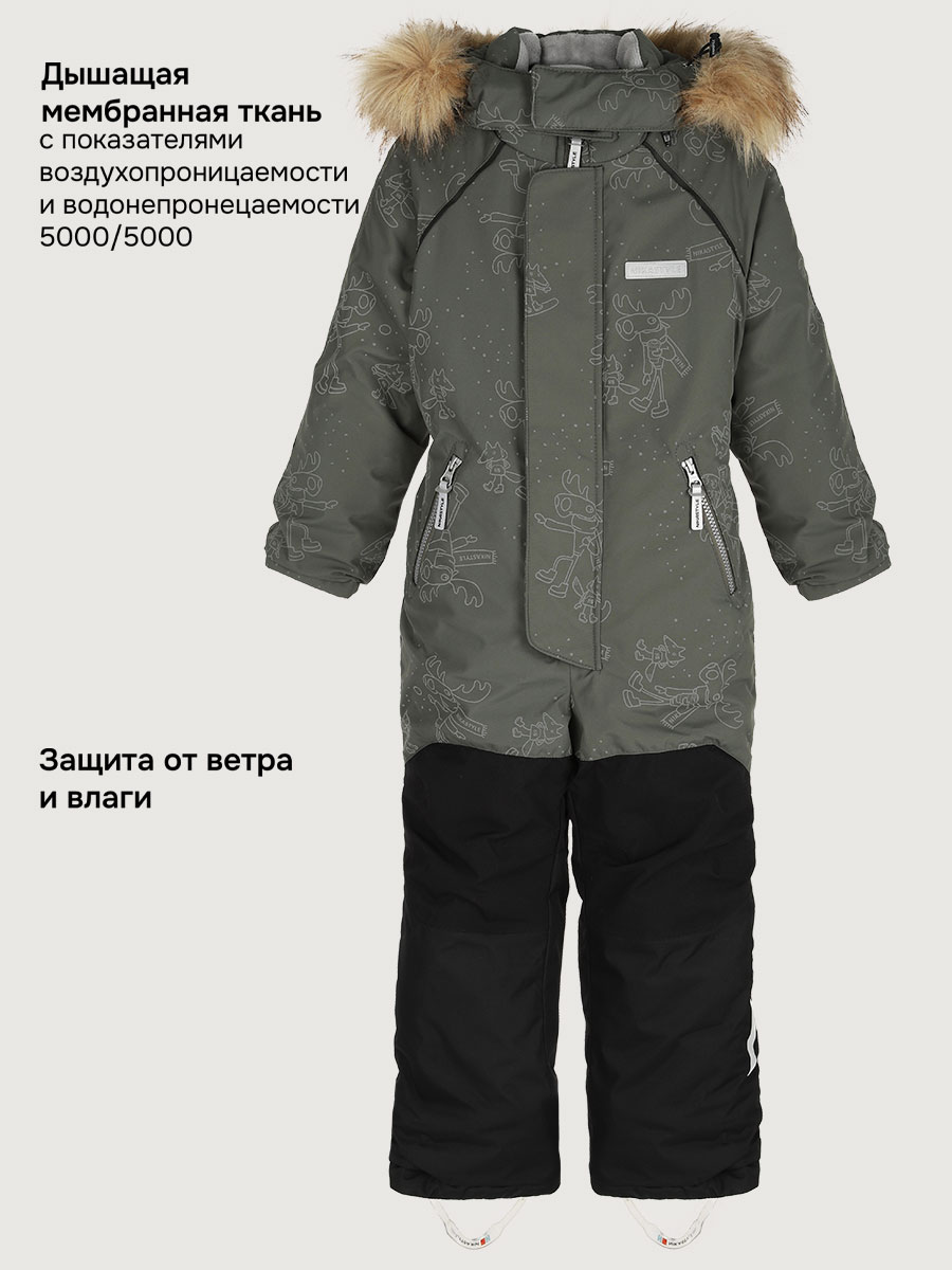 Комбинезон NIKASTYLE 8з0525 хаки/черный - фото 3