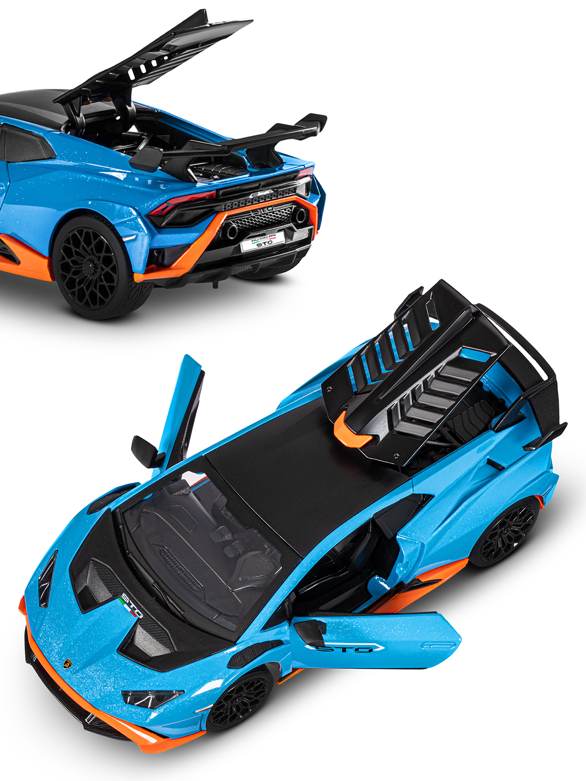 Автомобиль АВТОпанорама Lamborghini Huracan STO 1:24 JB1251648 - фото 14