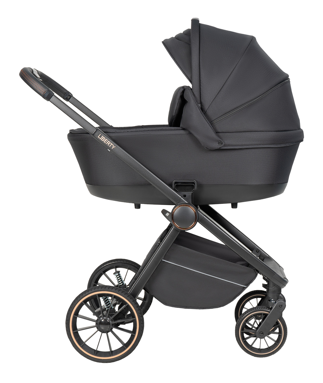 Коляска 3в1 Farfello Liberty черный - фото 14
