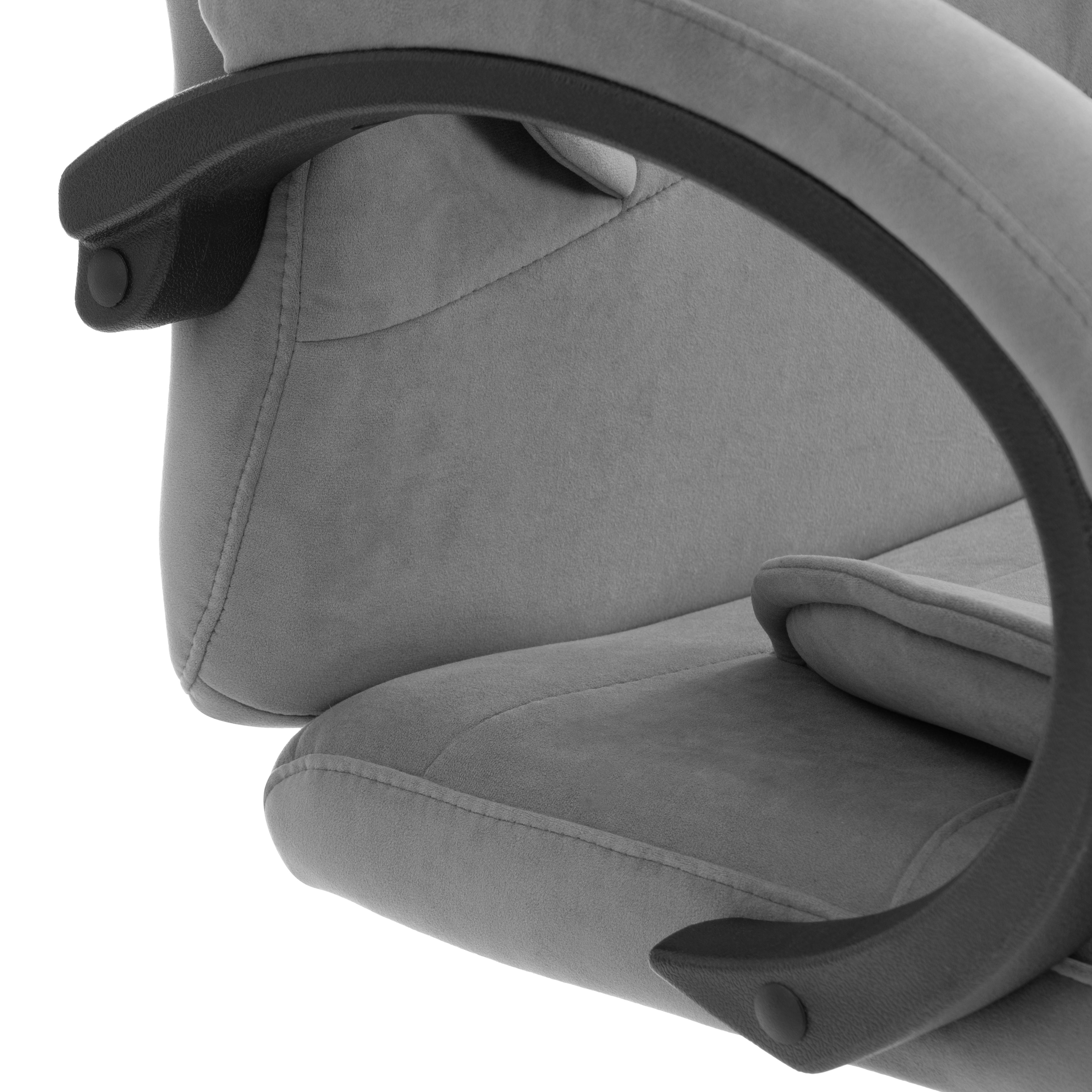 Компьютерное кресло TETCHAIR велюр серый - фото 8
