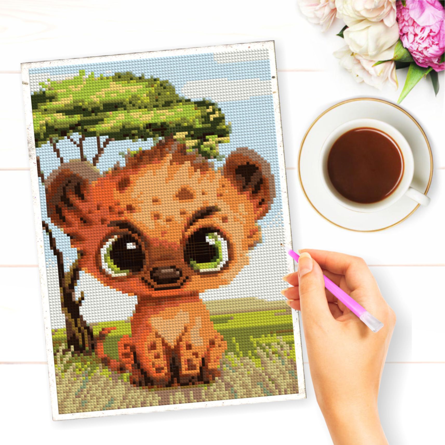 Алмазная мозаика Милато Малыш леопард - фото 4