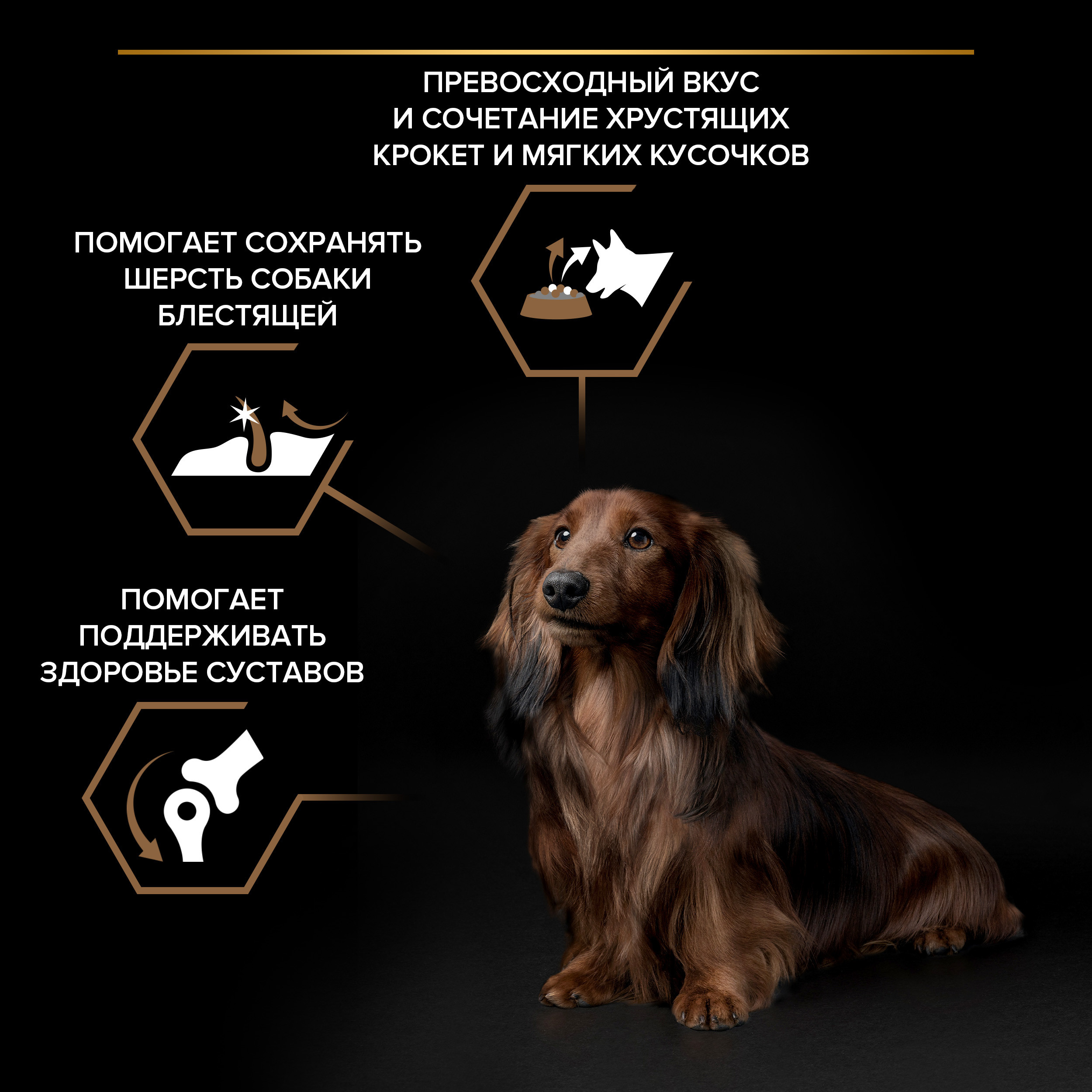 Корм сухой для собак PRO PLAN DUO DELICE 700г с говядиной для мелких и карликовых пород - фото 3
