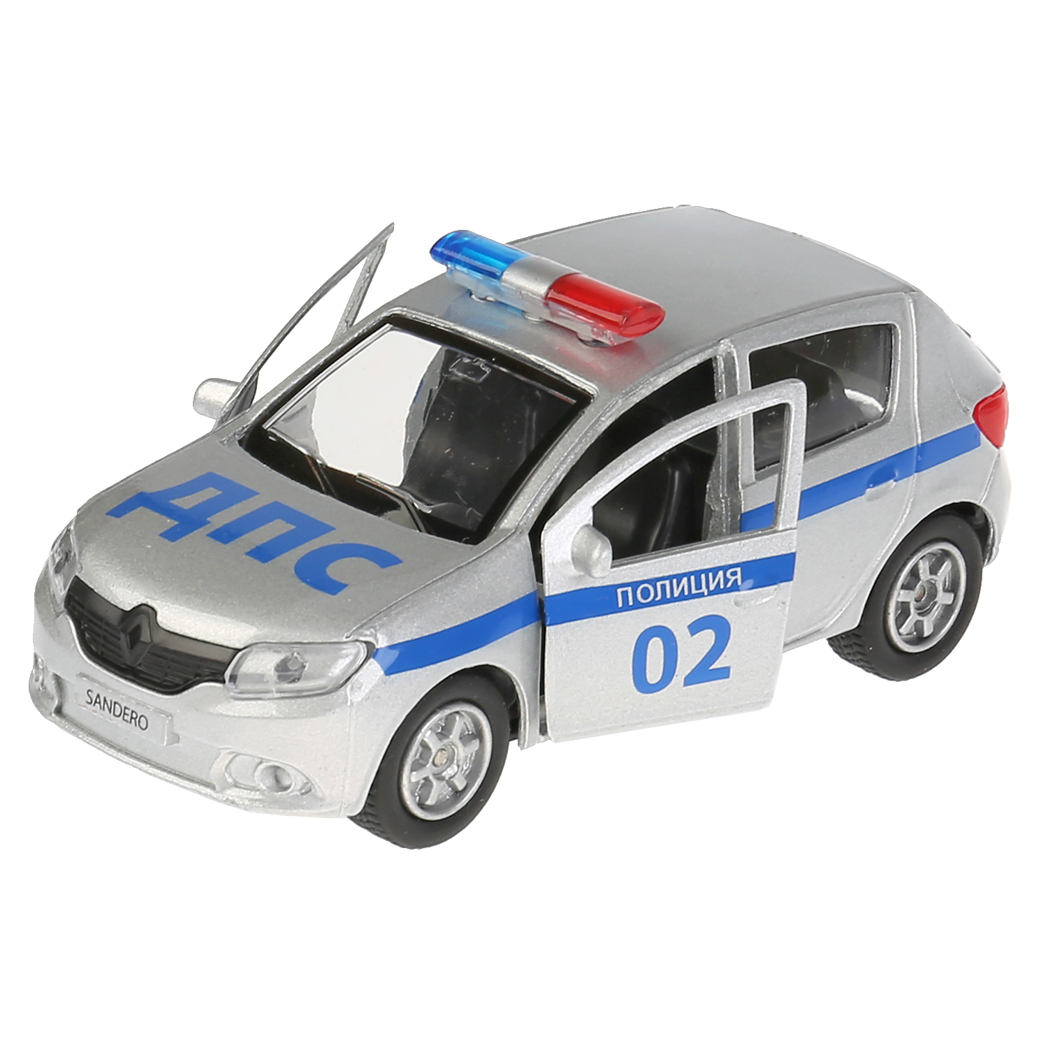 Полицейская машина Технопарк Renault sandero 256371 - фото 4