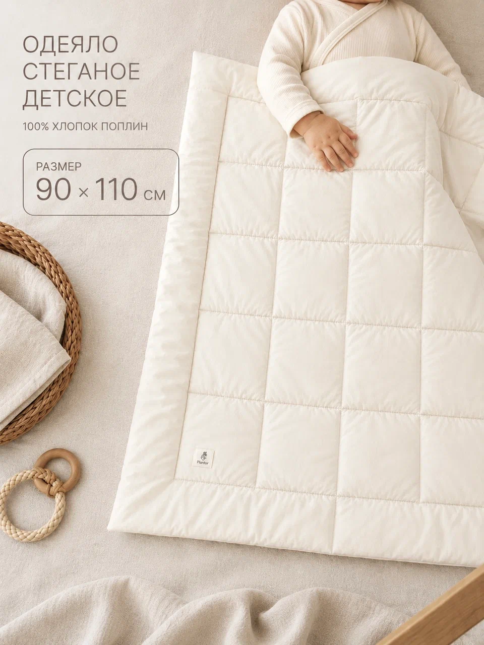 Одеяло MamiBro хлопок 90 x 110 см - фото 11