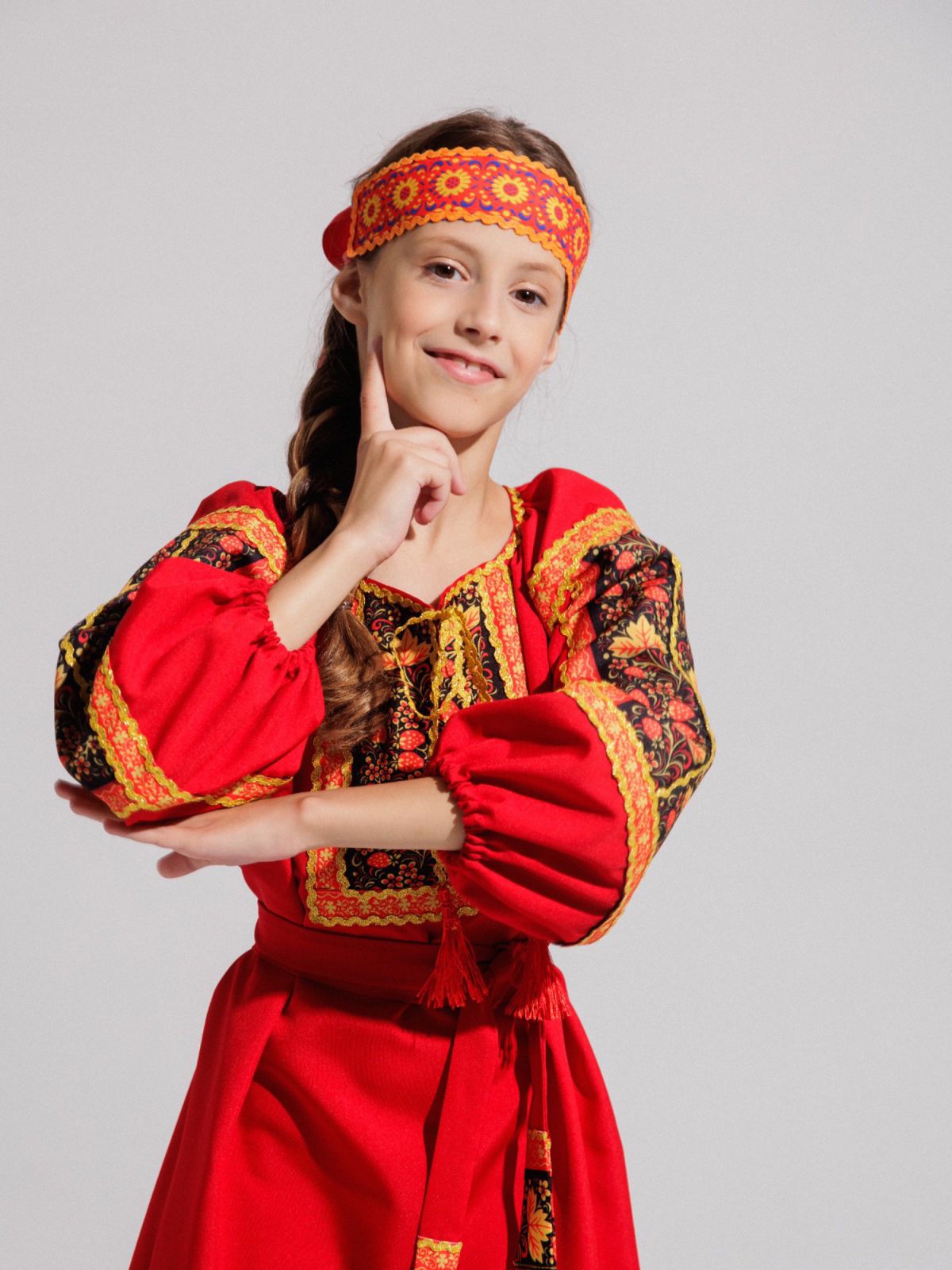 Платье Gala-Вальс С/рубашка Алена/красный - фото 8