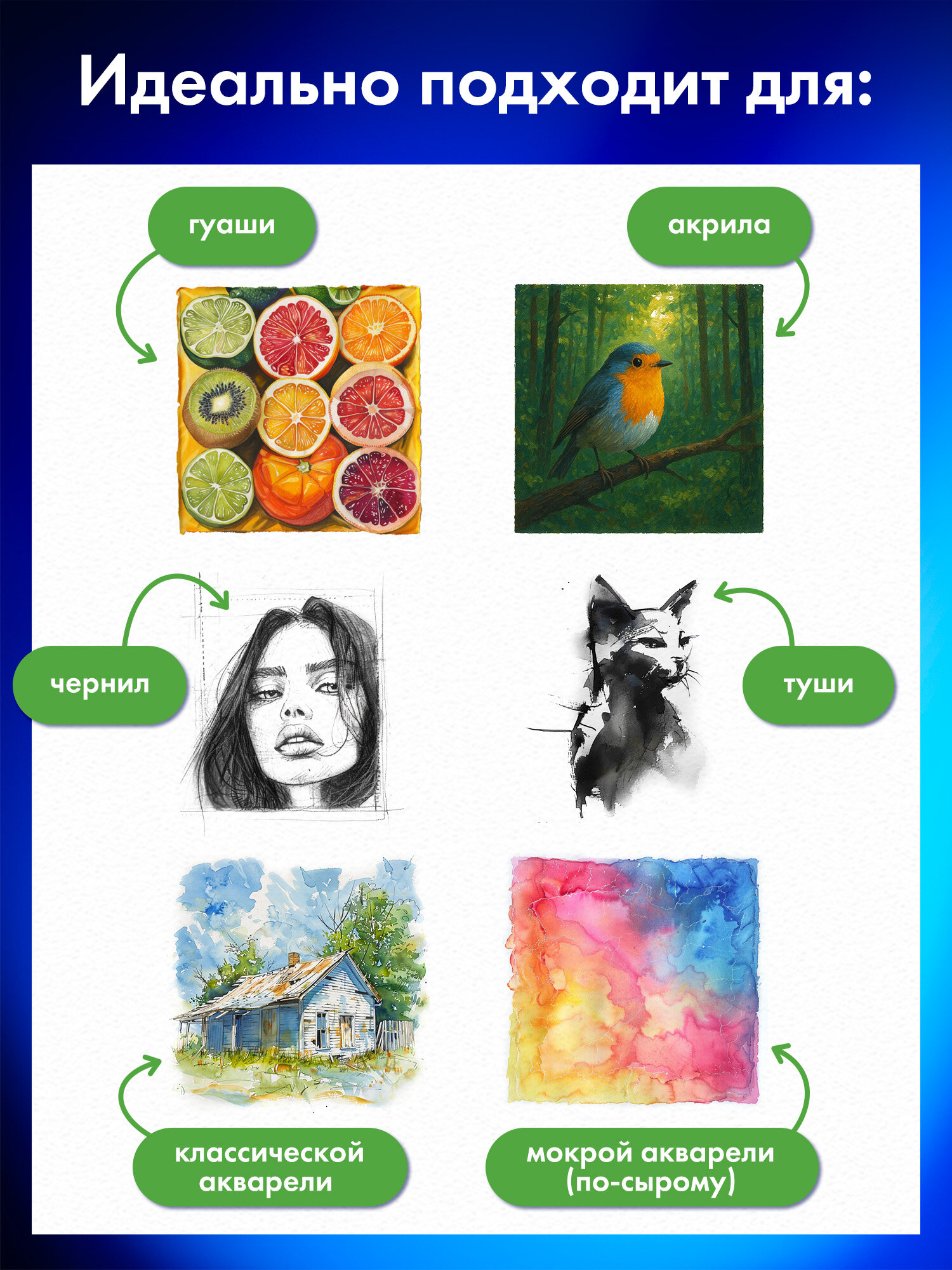 Художественная бумага Brauberg 20 лист. - фото 4