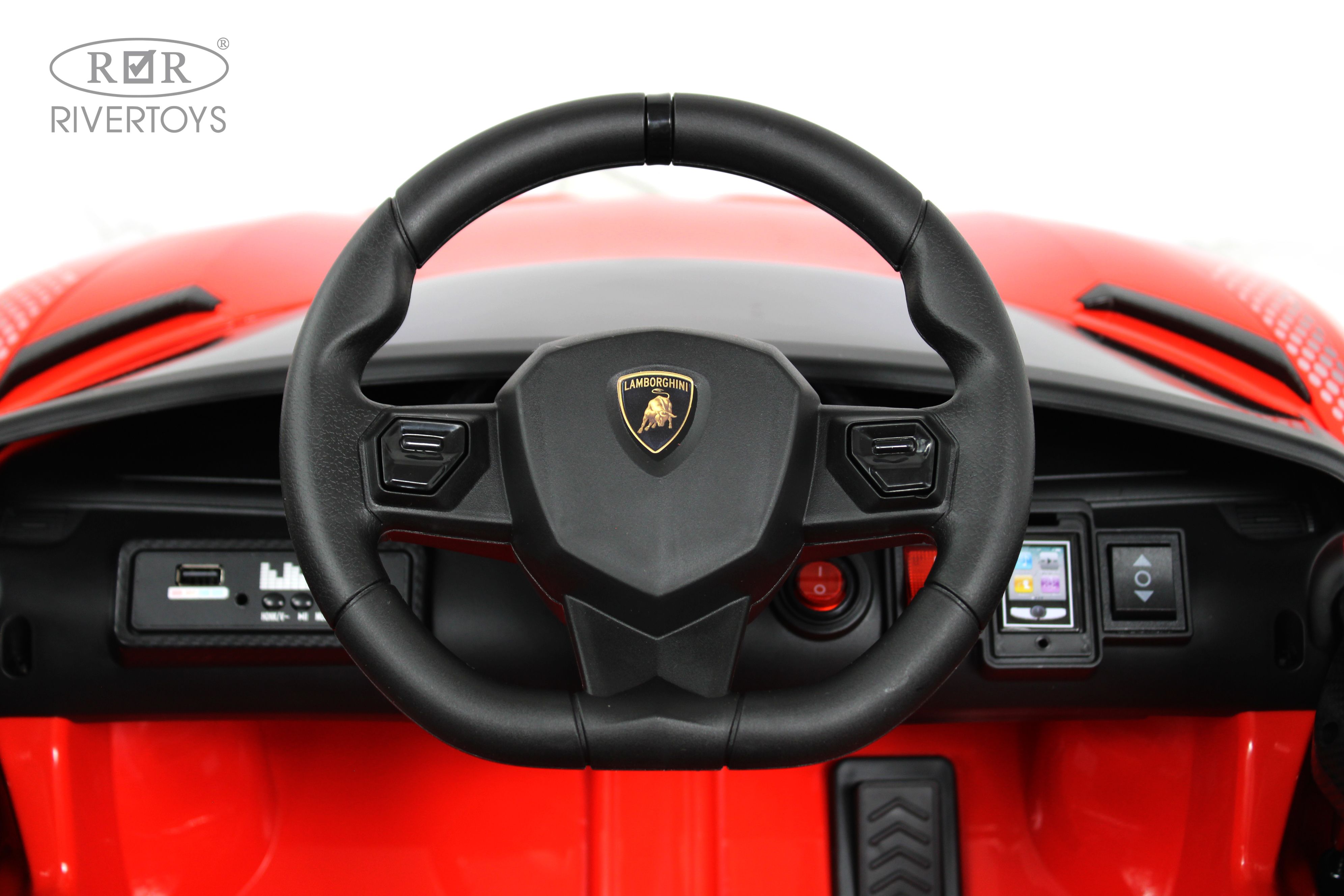 Электромобиль RIVERTOYS K888PX-RED С пультом ДУ - фото 15