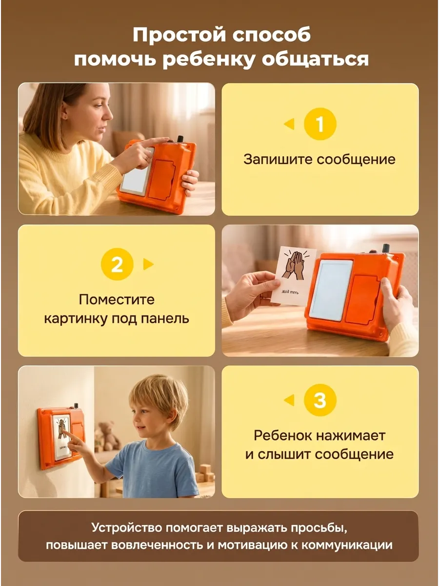 Коммуникатор настенный Лаборатория КОИ однокнопочный - фото 2