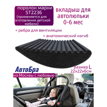 Вкладыш в автолюльку АвтоБра анатомический