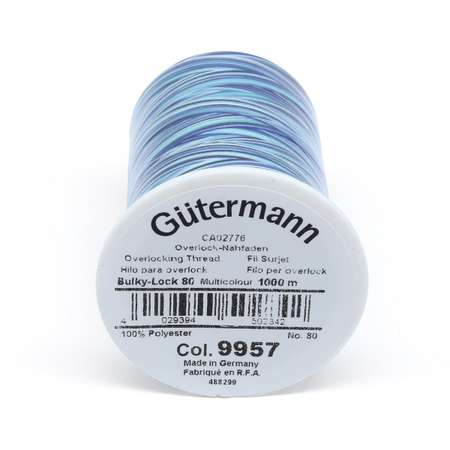 Нитки Guttermann мультиколор оверлочные текстурированные полиэстер Bulky-Lock 80/1000 м 1 шт 730809 9957