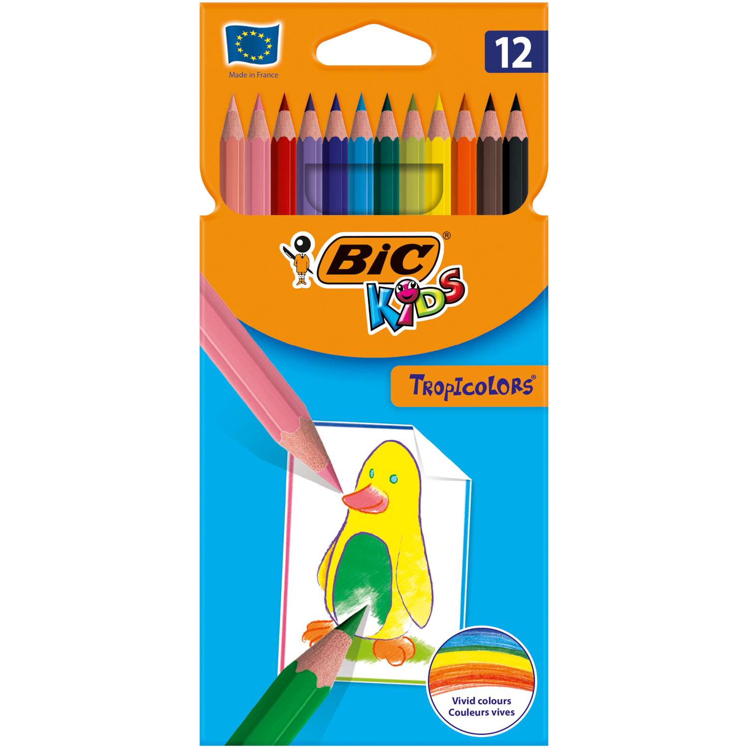 Карандаши цветные BIC 12 шт. - фото 8