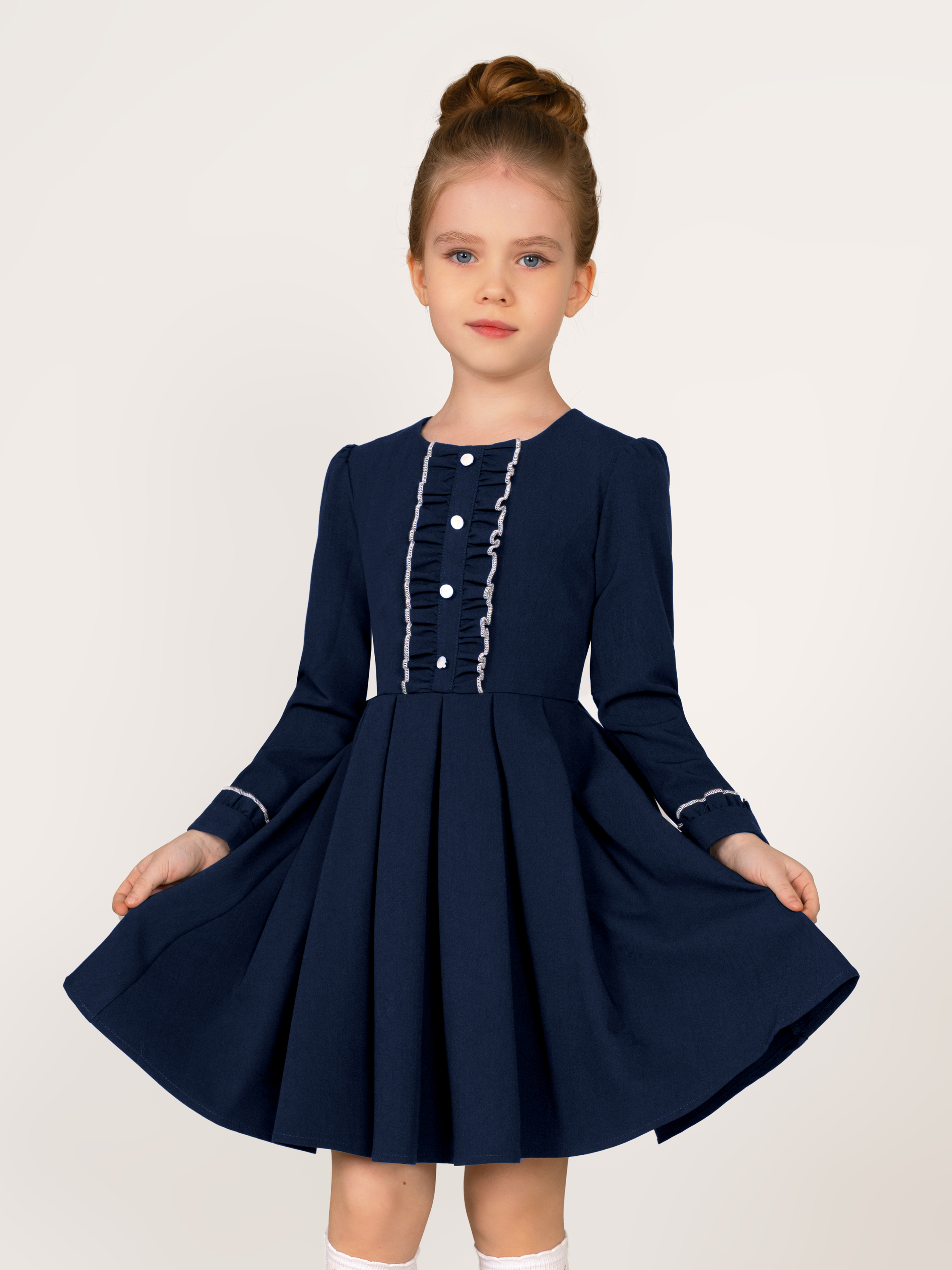 Платье ALISIA FIORI 154201ES/темно-синий - фото 3