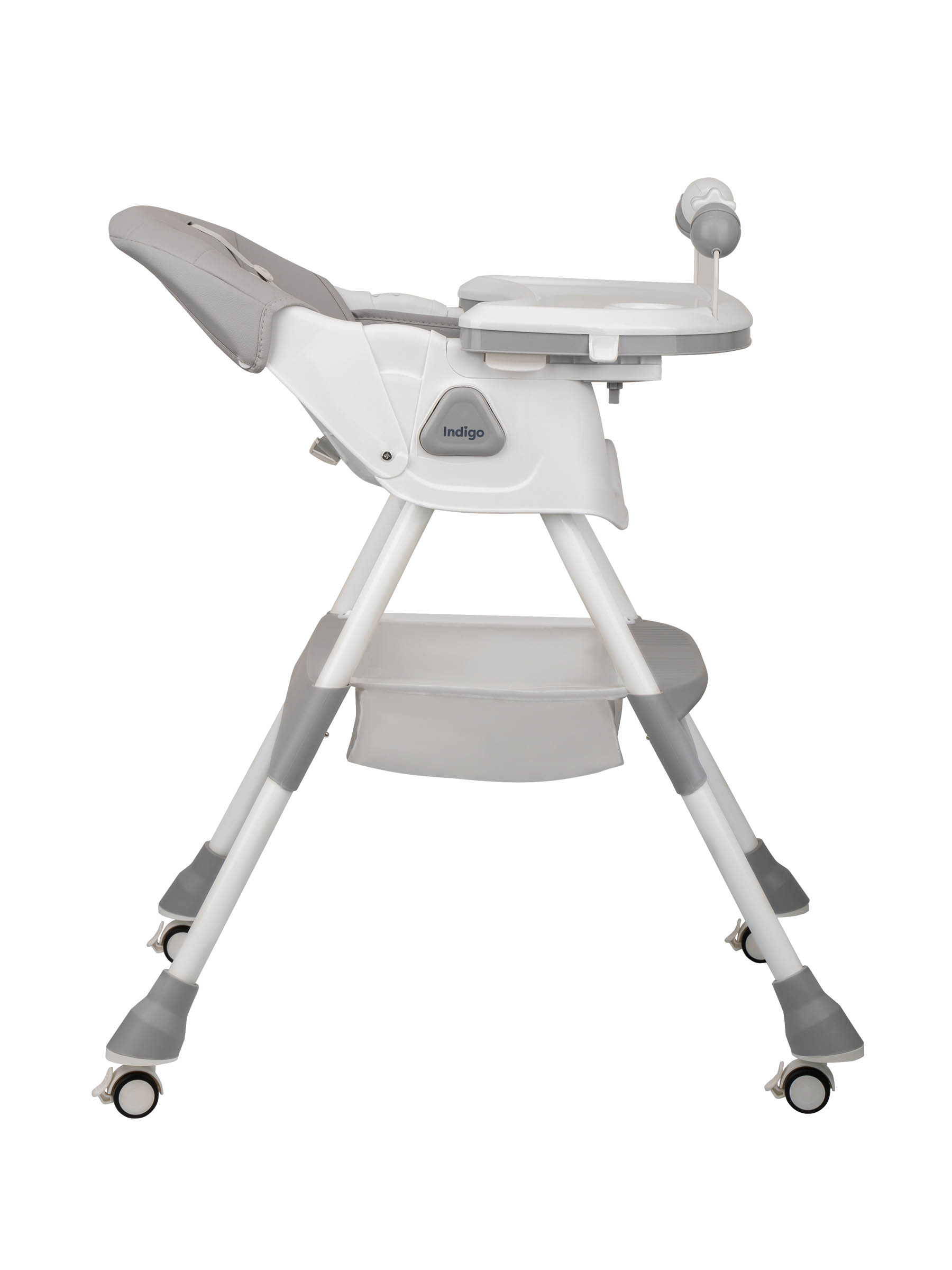 Стульчик для кормления Indigo Corn Flex светло-серый - фото 5