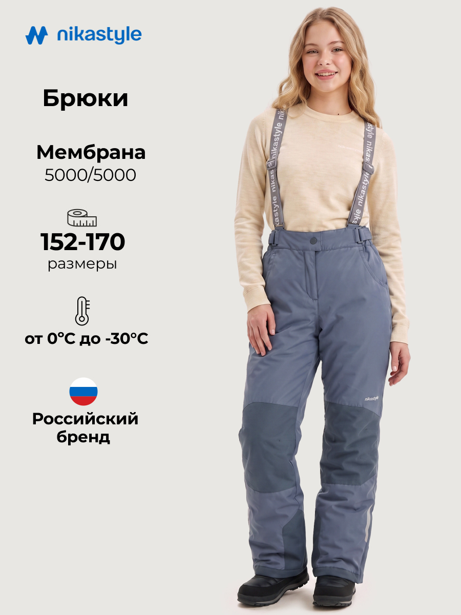 Брюки NIKASTYLE 2з4824 серый - фото 2