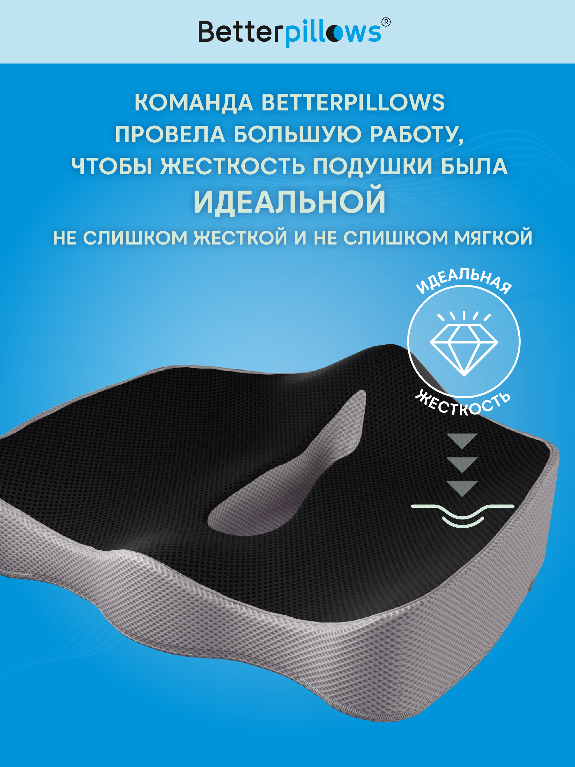 Подушка ортопедическая для сидения Betterpillows с эффектом памяти для детей и взрослых - фото 8
