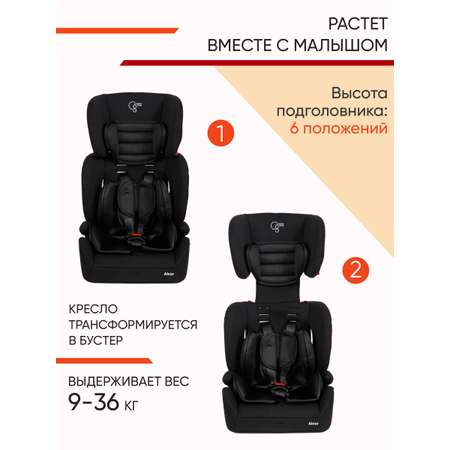Автокресло CARING STAR Alcor 1/2/3 (9-36 кг)