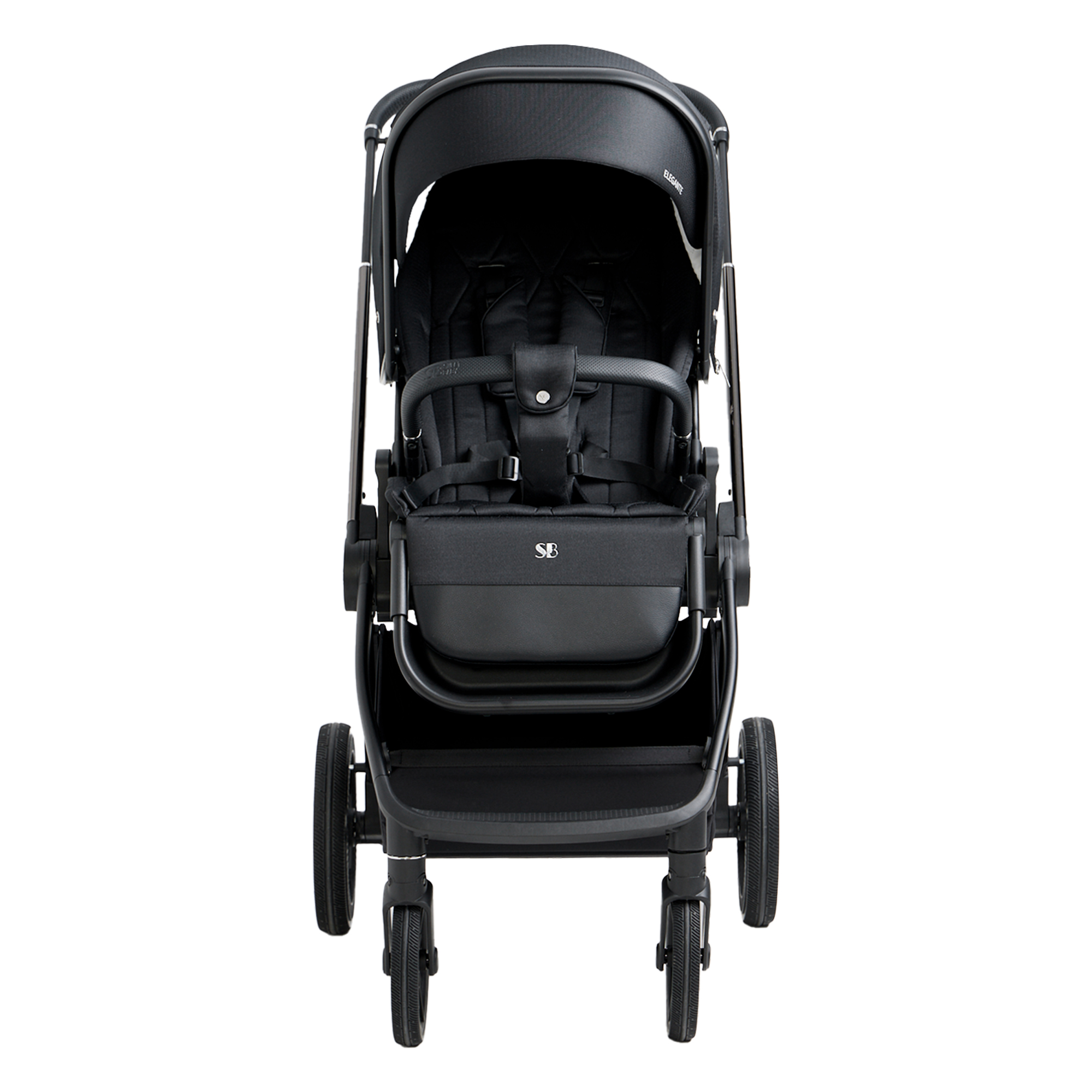 Коляска 3в1 Sweet Baby Elegante Chrome Black черный - фото 39