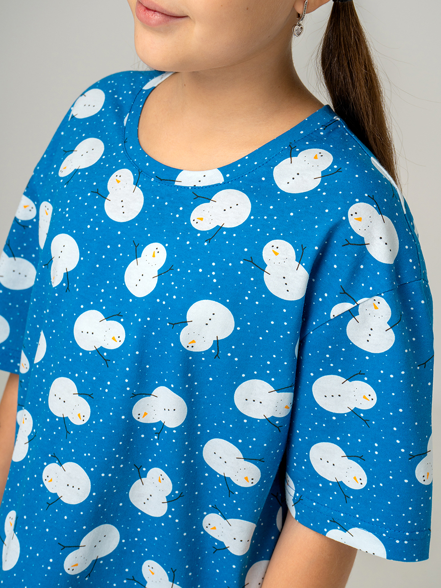 Пижама HappyFox HF6000DSPснеговики.на.синем - фото 5