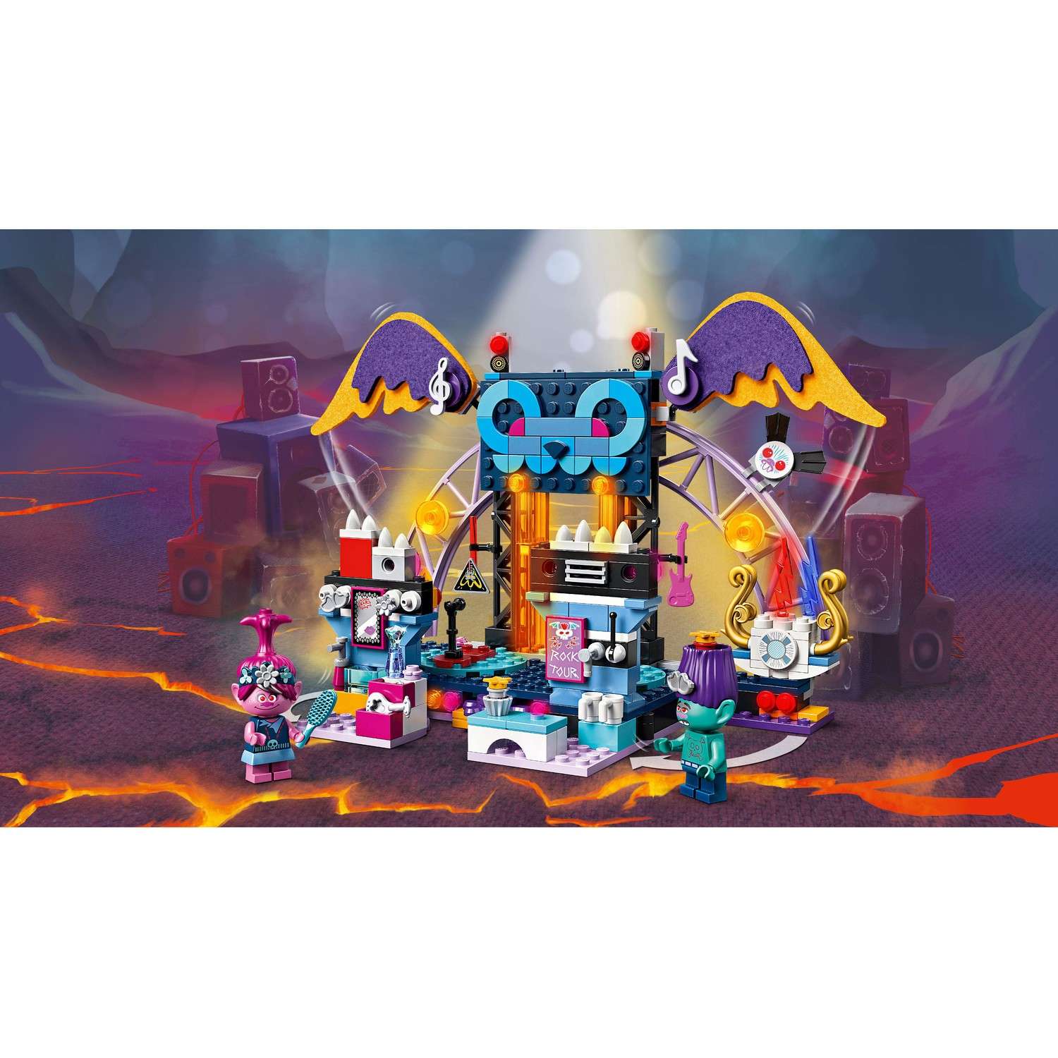 Конструктор LEGO Trolls Концерт в Рок-на-Вулкане блочный - фото 9