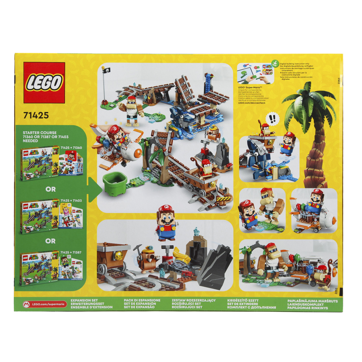 Конструктор LEGO Super Mario Diddy Kongs Mine Cart Ride блочный - фото 7